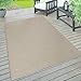 Produktbild Paco Home In- & Outdoor Teppich, Terrasse u. Balkon, Wetterfest Einfarbig Mit Struktur, Grösse:120x160 cm, Farbe:Beige