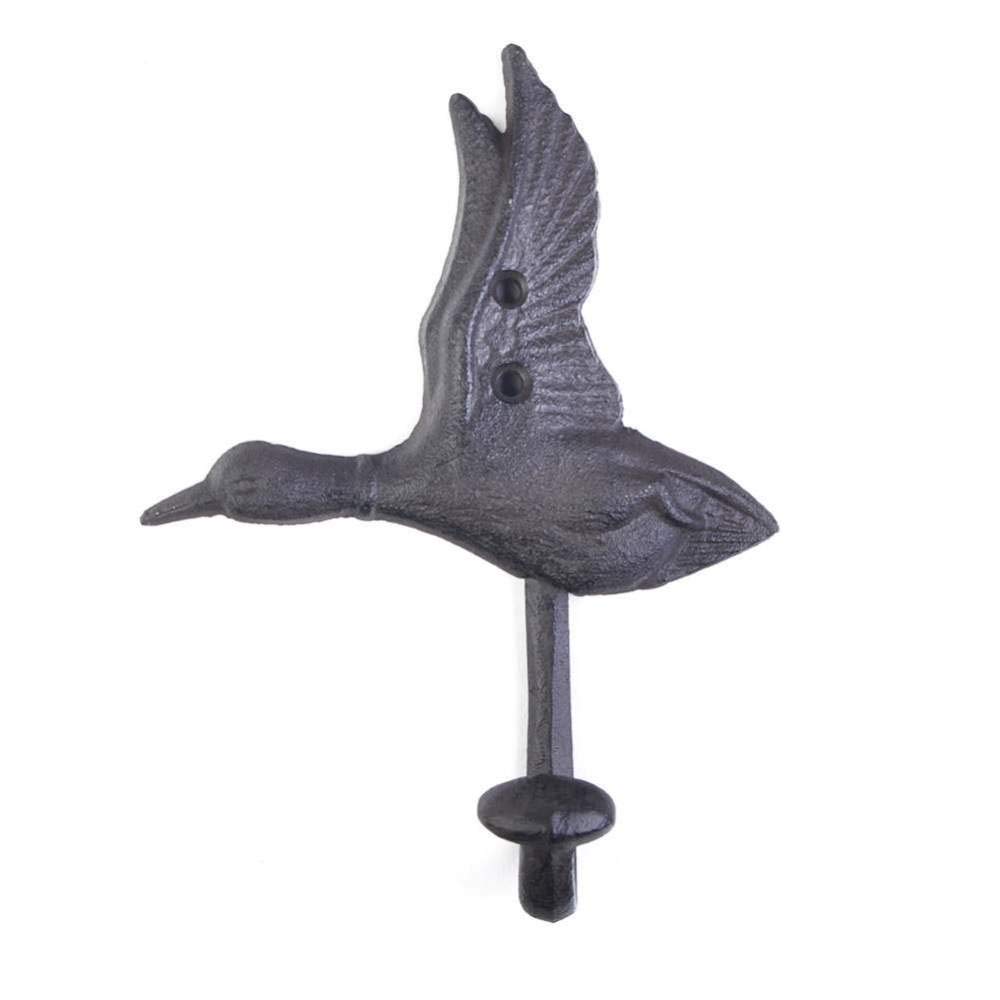Cygne animal crochet en fer forgé décoration murale fonte forte portante pour veste