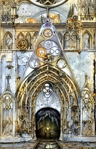 Art mural steampunk 50x70 pour relooker un mur vide sans travaux de peinture