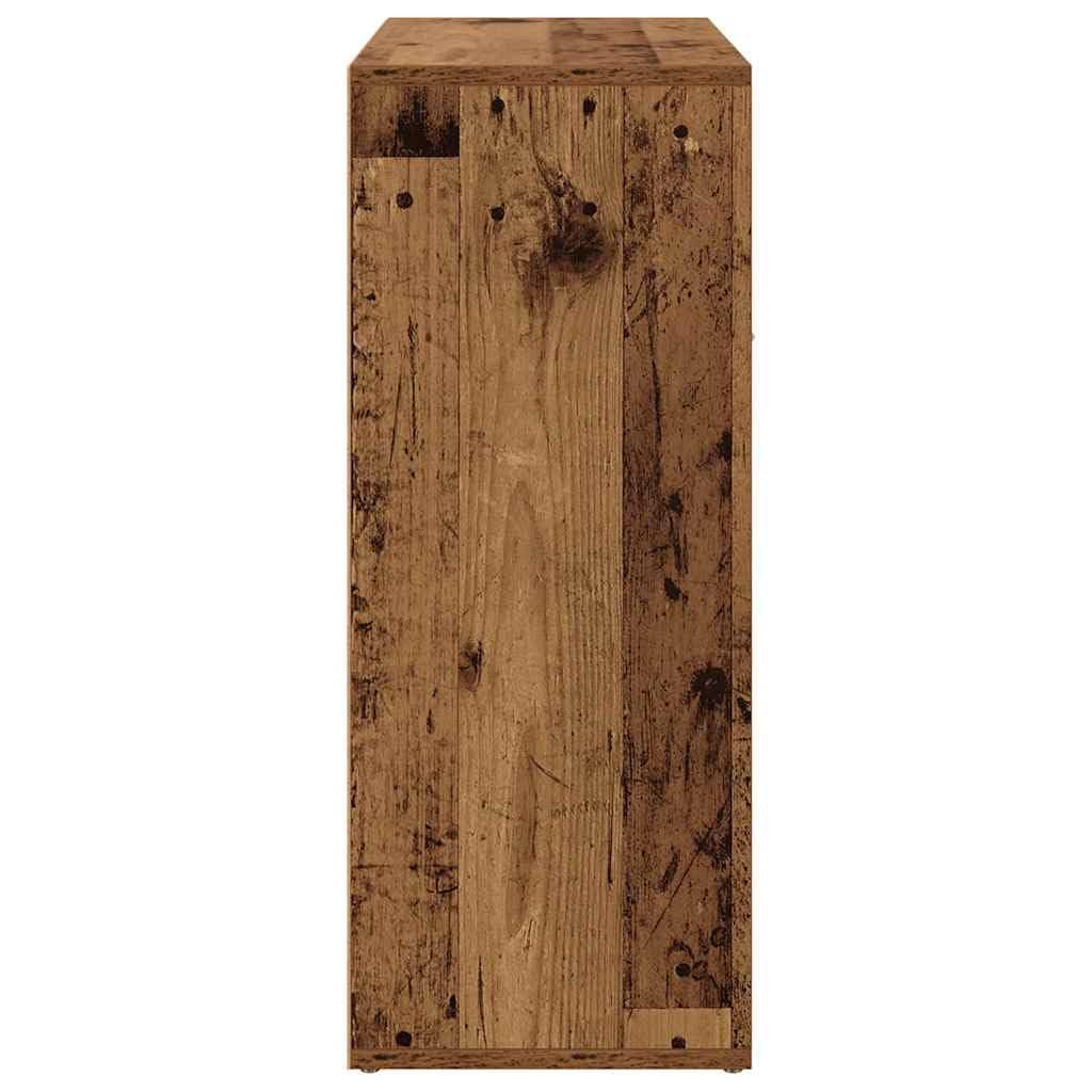 vidaXL Sideboard Altholz-Optik 60x30x75 cm Holzwerkstoff, Schrank, Highboard, Home Organizer, Lagerschrank, Beistellschrank, Wohnzimmerschrank