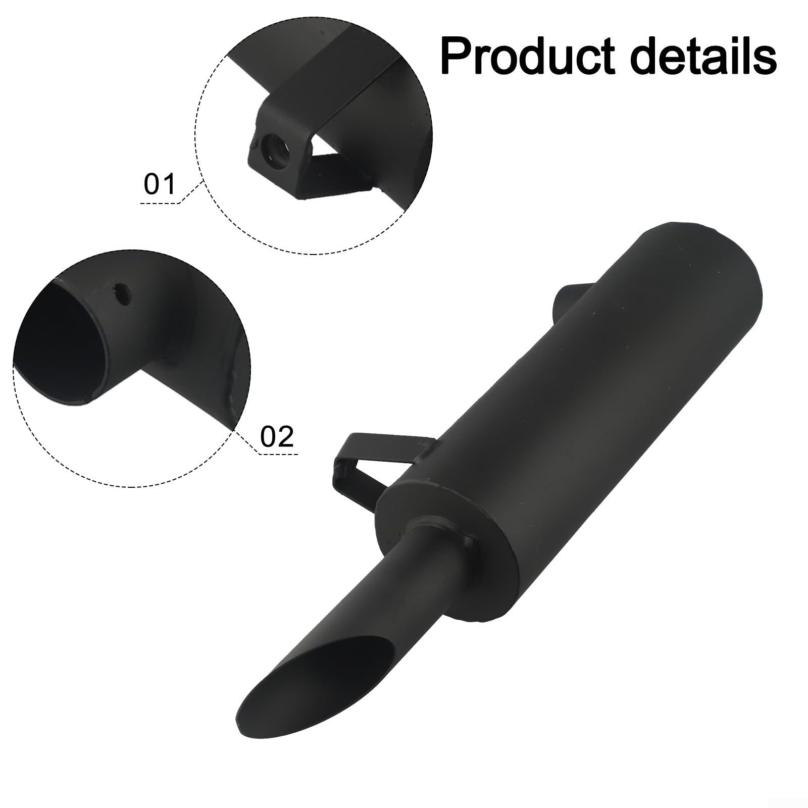 Minhe Direkter Schalldämpfer 105–296 für Cadet Gartentraktoren mit K241 K301 K321 Motorplattformen und unterstützenden Teilenummern 393840-R91 237550 237550S