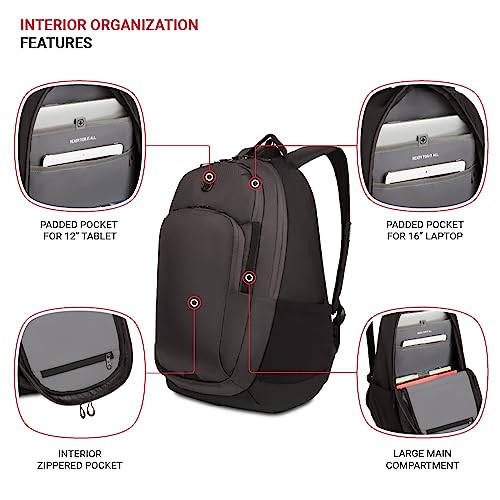 SwissGear MetroEdge, Black/Charcoal, 18.5-Inch4