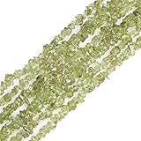 GEM-Inside Genuine Green Peridot Chips 6-7mm Gemstone Semi Precious for Jewelery Making 34' per Strand