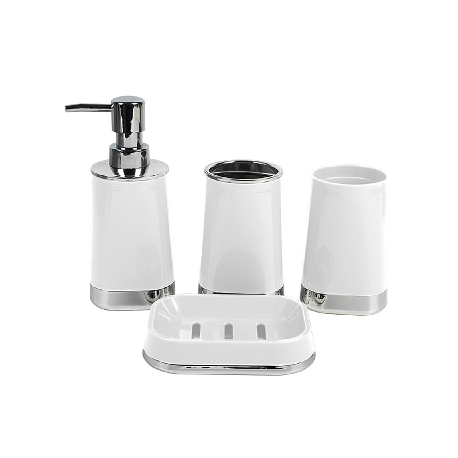 Tsophreniq Bathroom Organizers Set Storage Basket Holder Toothbrush Stand Soap Dispenser Easy Installion Bathroom Storage Set