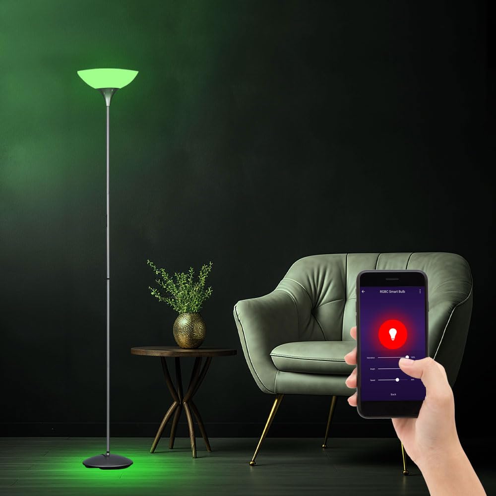 Smart Home RGB LED Steh Lampe Decken Fluter Alexa Stand Leuchte Strahler dimmbar