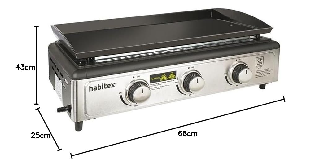 Barbacoa-Plancha Gas BT 65. 68x43x25 cm