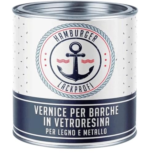 Hamburger Lack-Profi Yachtlack Vernice 2K per barche GFK, plastica e poliestere, 2,5 L Verde muschio RAL 6005