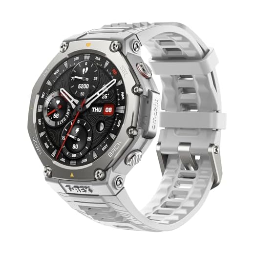Amazfit T-Rex 3 Outdoor Smartwatch 48mm AMOLED Display, Offline Karten & Navigation, 6 Satellitensysteme Dual Band GPS, 27 Tage Akkulaufzeit, NFC Zahlung, 170+ Sportmodus,45m Freitauchen für Abenteuer