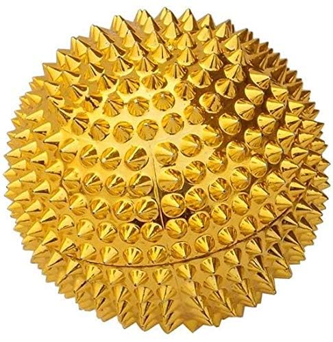 Image of QIMACPLUS Acupressure Magnetic Needle Ball Massager | Manual Health Care Therapy Balls for Pain Relief & Relaxation (Pack of 2, Golden)