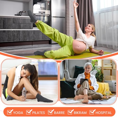 Image of Liitrsh 60 or 150 Pairs Pilates Grip Socks Bulk Unisex Non Slip Yoga Grippy Socks Woman for Adults Yoga Pilates Hospital
