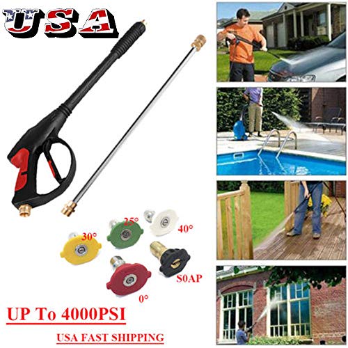 TimmyHouse Washer Gun Spray Wand Lance Tips Power Pressure Water Pumps Up to 4000 PSI