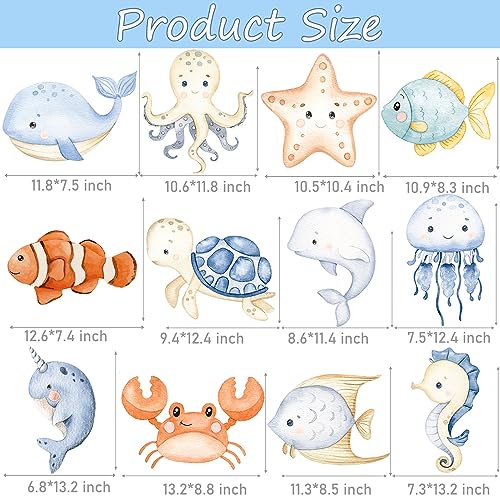 Candy Chef CCBN-11 Ocean Sea Animals Party Door Signs Under The Sea Party Hanging Decorations Ocean Animals Birthday Banners thumb #3