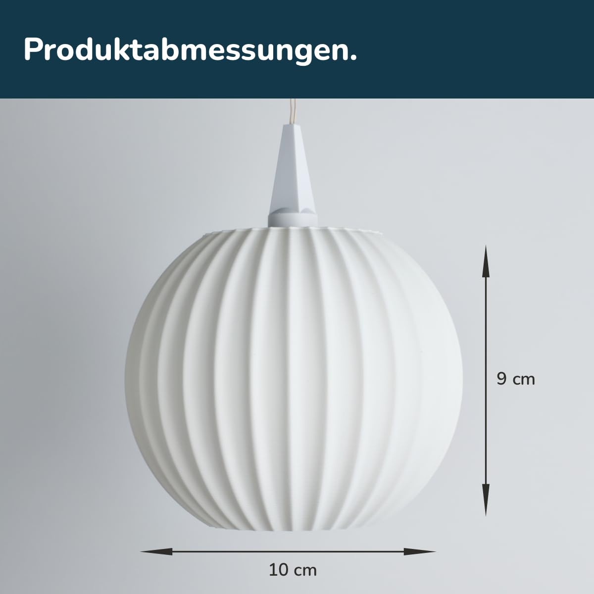Globe Lines | Lampenschirm für Stern A1/A1e, matt weiß, Ø 10 cm