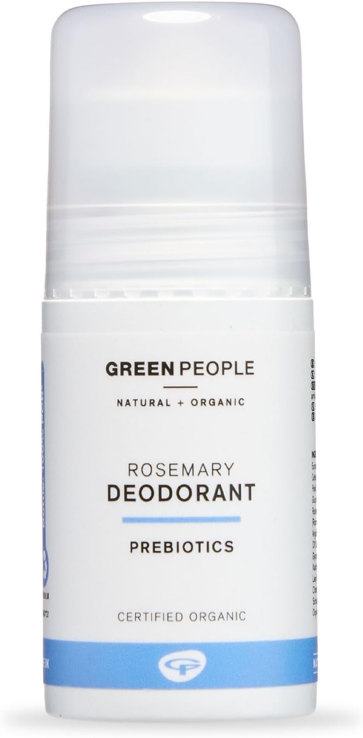 Green People Rosemary and Prebiotics Deodorant - Suitable for Sensitive Skin - Organic, Cruelty Free & Vegan, 75ml
