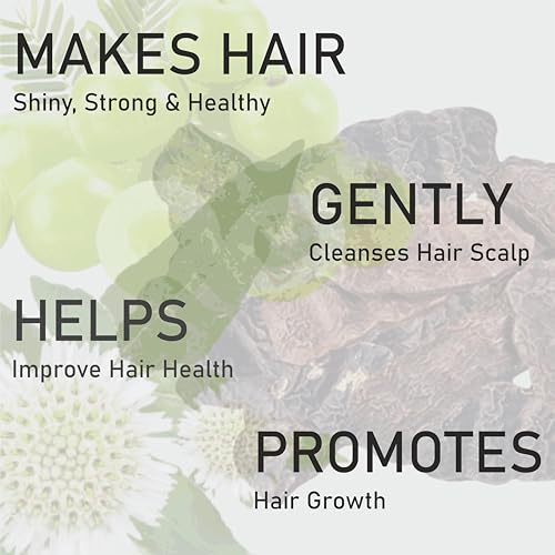 Image of Khadi Amla Bhringraj Shikakai Shampoo - 100% Natural Ayurvedic Cleanser for Strong, Healthy Hair - Sulfate-Free, Paraben-Free - Reduces Hair Fall & Dandruff - 200ml