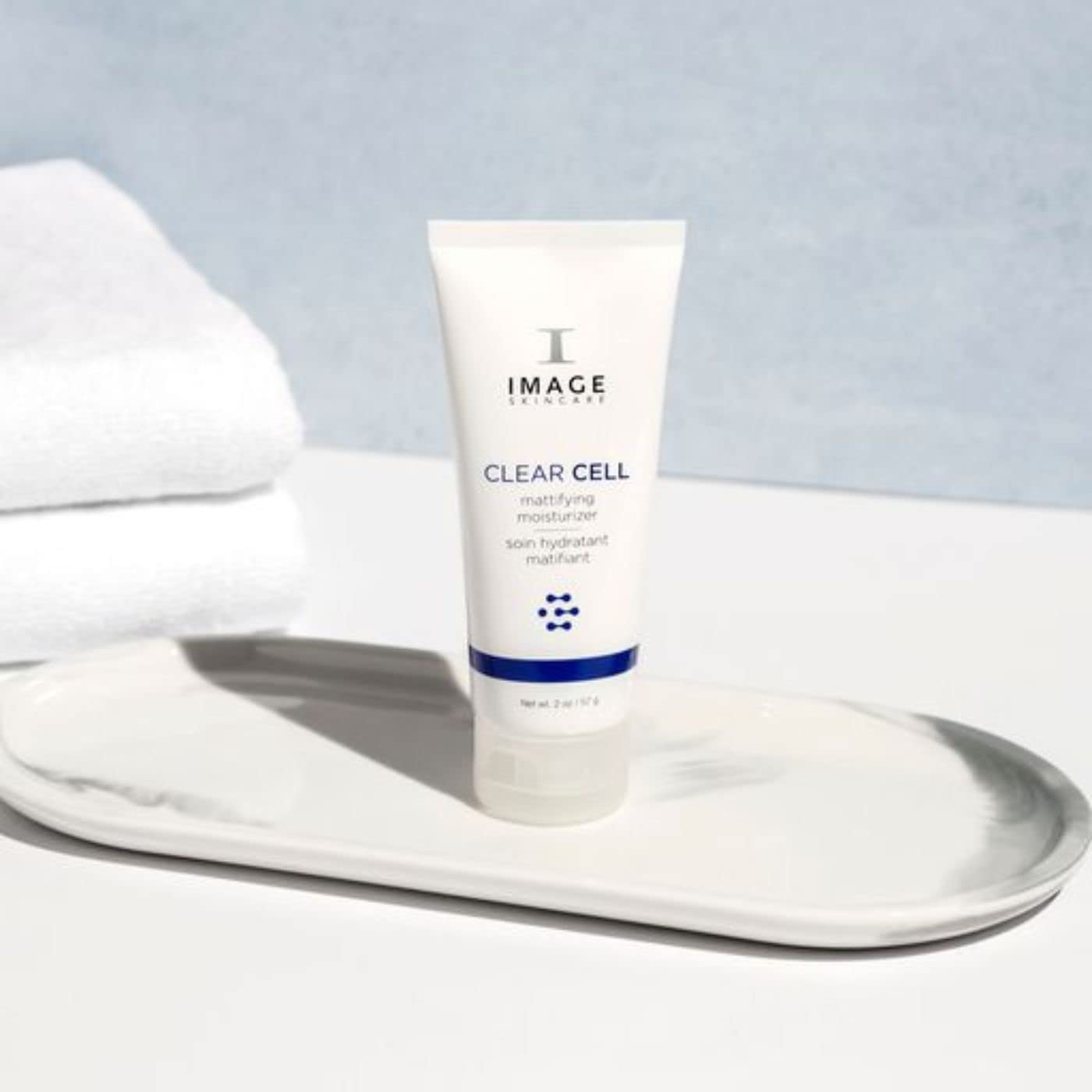 IMAGE Skincare, CLEAR CELL Mattifying Moisturizer, Facial Lotion Hydrates Oily Prone Skin, Removes Excess Shine, 2 oz