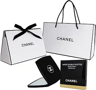 [セット品] ギフトラッピング済 CHANEL 国内正規品 ダブル コンパクトミラー MIROIR DOUBLE FACETTES ミロワール ドゥーブル ファセット シャネルショップバッグ付 1個 (x 1)