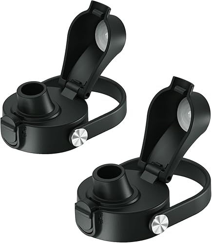 SYACOT Tapa de boquilla automática para botellas de agua deportivas de boca ancha, tapa de repuesto compatible con HydroFlask de boca ancha de 12,