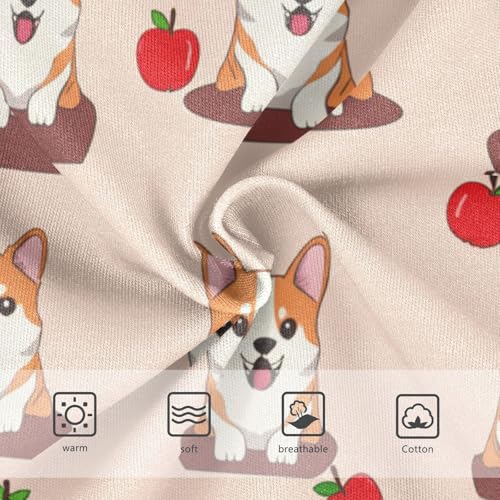 Cute Dogs Animals Peach Cute Panties Girl Toddler Underwear Custom Cotton Bright Briefs Undies Kids 2t3