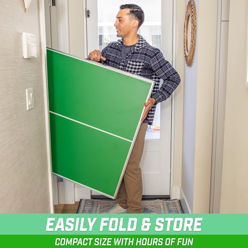 Gosports PP-TABLE-6X3-CLASSIC-GREEN 6 X 3 Ft Mid-Size Table Tennis Table Set thumb #4