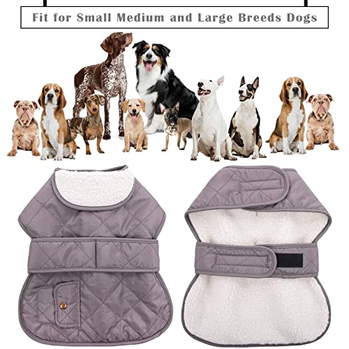 Pet Dog Cold Weather Coat, Warm Dog Winter Jacket,Windproof Waterproof Fleece Lined Dog Outdoor Apparel Vest,Adjustable Cozy Thick Dog Snowsuit Clothes For Small Medium Large Breeds Dogs Girl Boy #TOP1