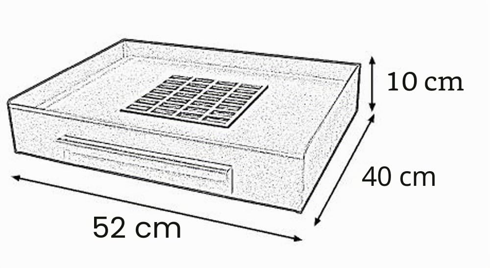 Imex 71413 Bac pour Barbecue 52 x 40 x 10 cm