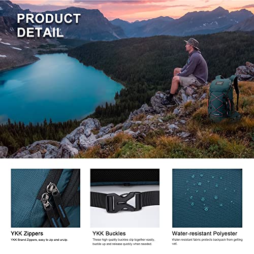 Mountaintop Hiking Backpack 35L Outdoor Travel Camping Day Pack With Rain Cover For Men Women #TOP6