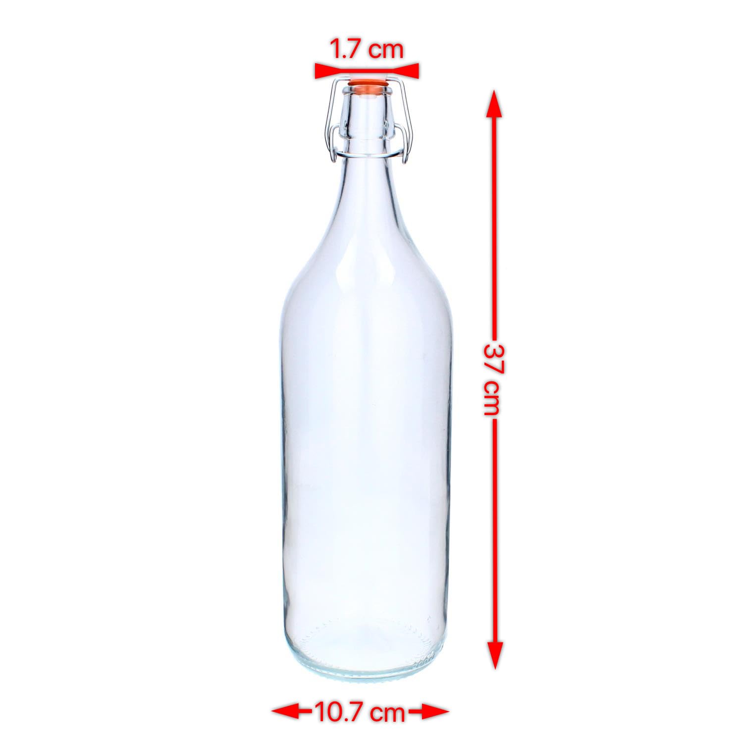 Lilawelt24 4x 3L Glasballons - Perfekt Für Wein, Likör & Mehr