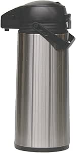 EUROHOME Airpot Pumpkanne Edelstahl mit Einer Füllmenge von 1,9 Liter