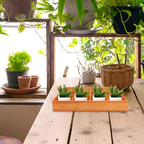 Support planteur multifonction compact en bois durable intérieur extérieur