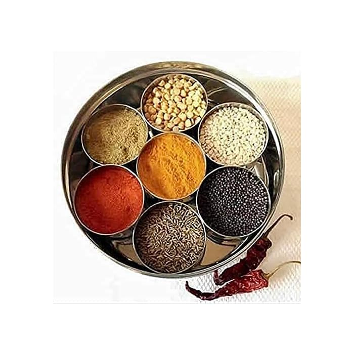 Buy Shanika Stainless Steel Indian Spice Box Masala Dabba with