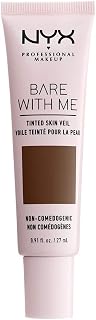 NYX Bare With Me Tinted Skin Veil Lightweight BB Cream Deep Rich - Hydrating Vegan Skin Tint for Natural Glow