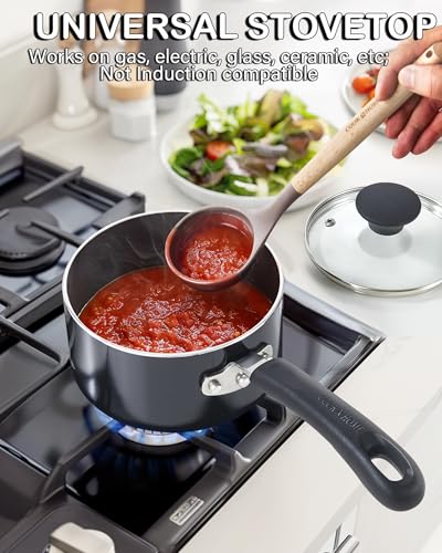 Cook N Home Sauce Pan Black thumbnail 3