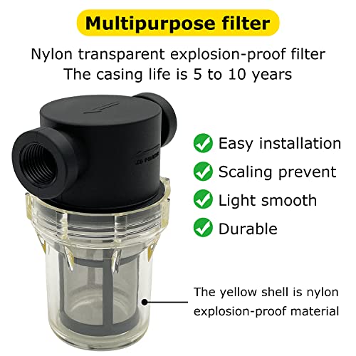 3/4" Female Npt In-Line Strainer With 100 Mesh Stainless Steel Filter Screen (3/4“ 100 Mesh) #TOP2