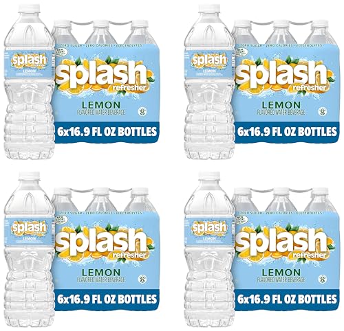 Splash Refresher Lemon Flavored Water, 16.9 Fl Oz, Plastic Bottle