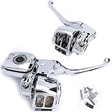 Chern Yueh Handlebar Hand Control Kit 9/16 Inch Bore Master Cylinder for 96-06 Single Disc Harley-Da