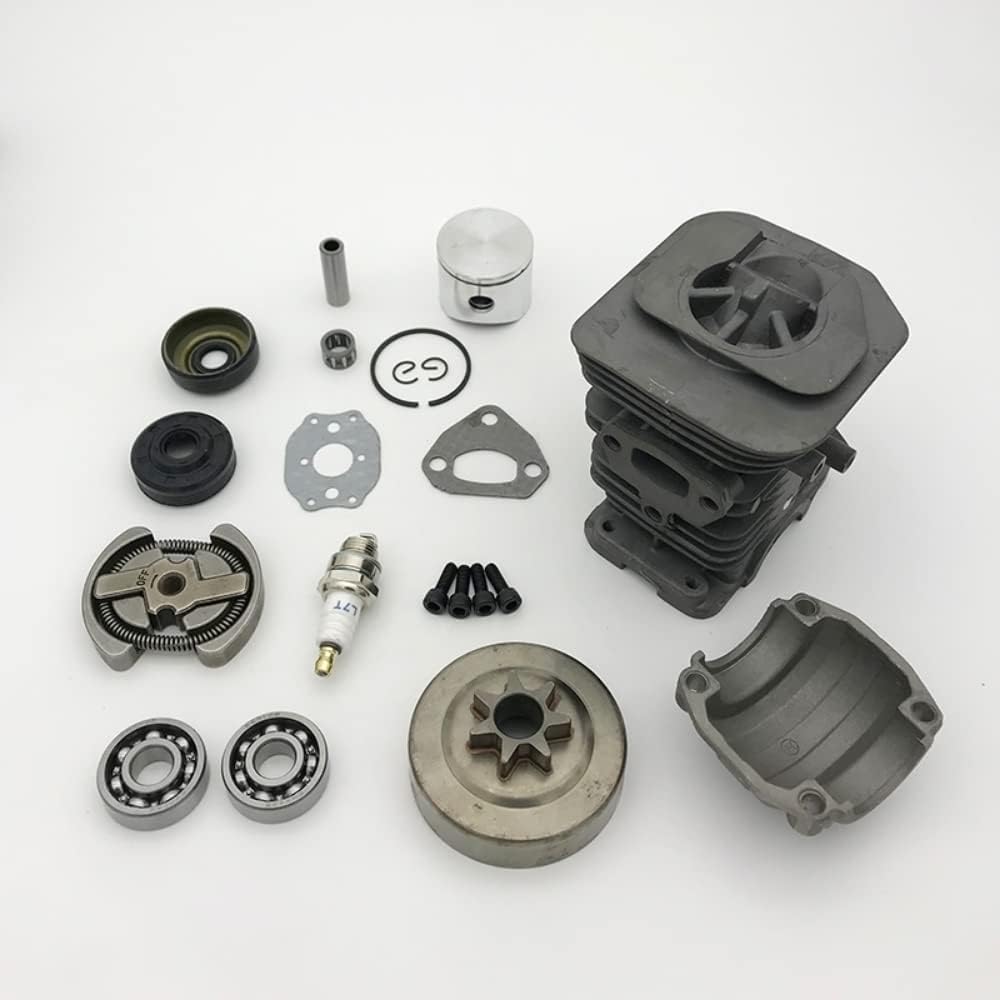 Cojinete de piñón de tambor de embrague de pistón de cilindro de 40 mm compatible con Husqvarna 142 137 141 136 piezas de motosierra
