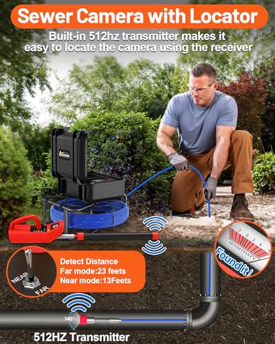 Anysun 9DX23-60M-DVR-7C-512TR-ZPH Sewer Camera With Locator thumb #1