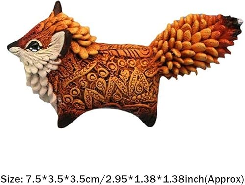 Miniatura 3 de gofidin Estatua de tótem de zorro regalo para amigos, animales, resina, manualidades, adornos, escultura, decoración del hogar, decoración de