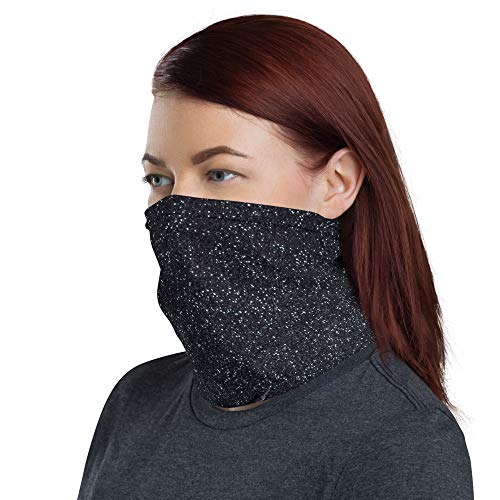 Black Spider Dark Glitter Breathable Washable Neck Gaiter2