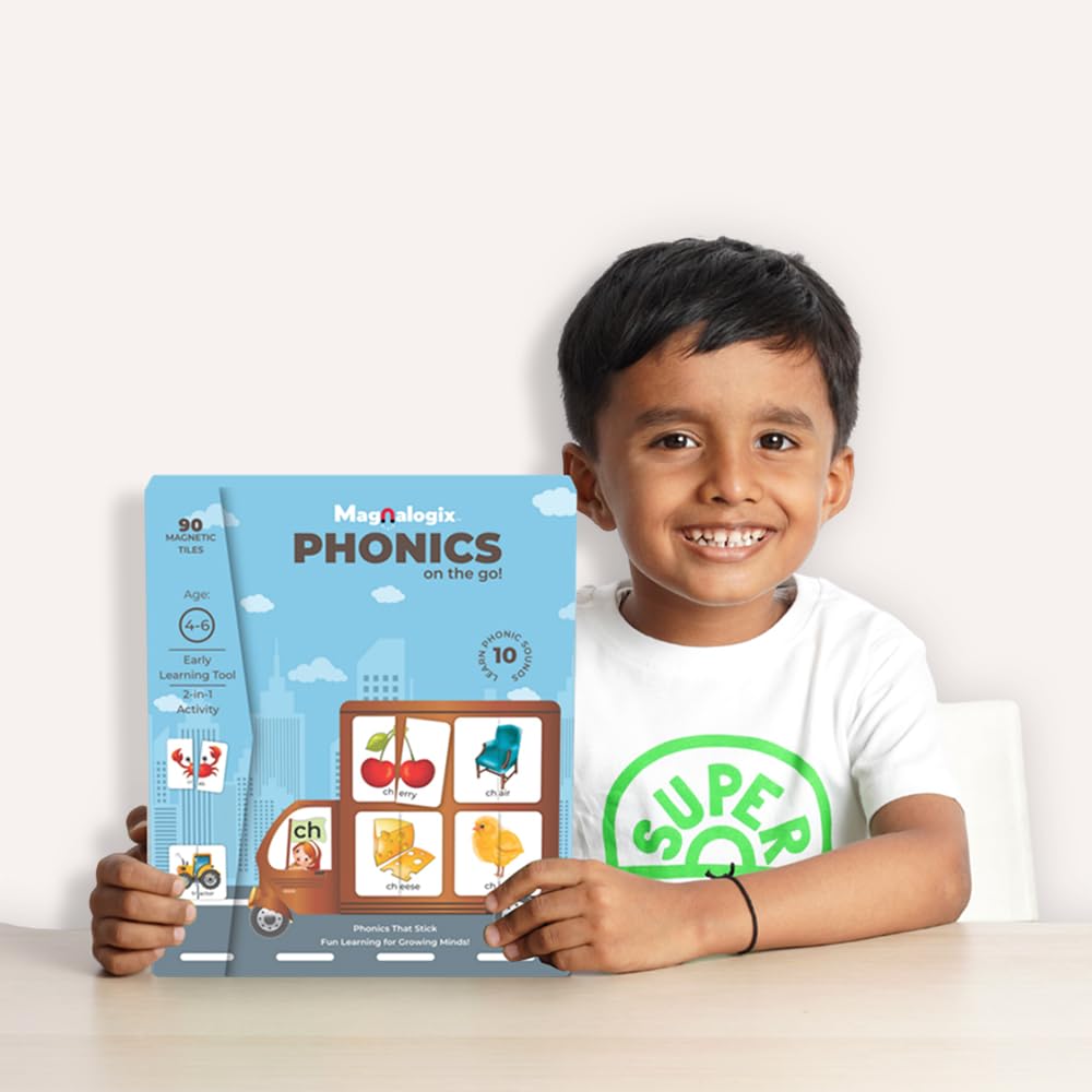 PELIKAS TOYZ ​​Magnetic Phonics Kit for Kids, Montessori Toys for 4 to 6 Year Old, Gift for Boys Girls - Magnalogix Phonics on The Go ! - Image 2 thumbnail