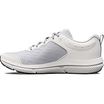 Under Armour Ua Charged Assert 10, Scarpa da corsa Uomo, White Black Black, 44 EU