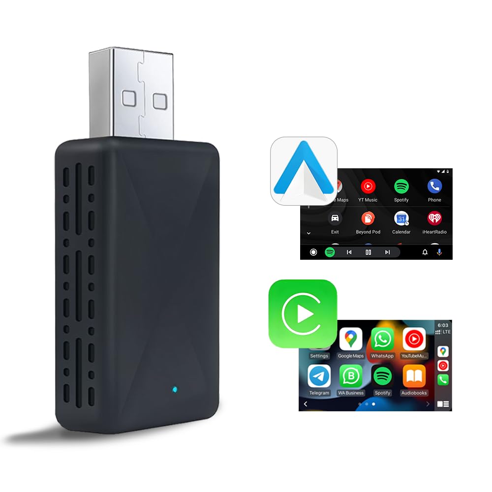 Adattatore Wireless Per CarPlay E Android Auto - Plug & Play, USB C/A, Compatibile IOS 10+ E Android 11+ - Foto 2