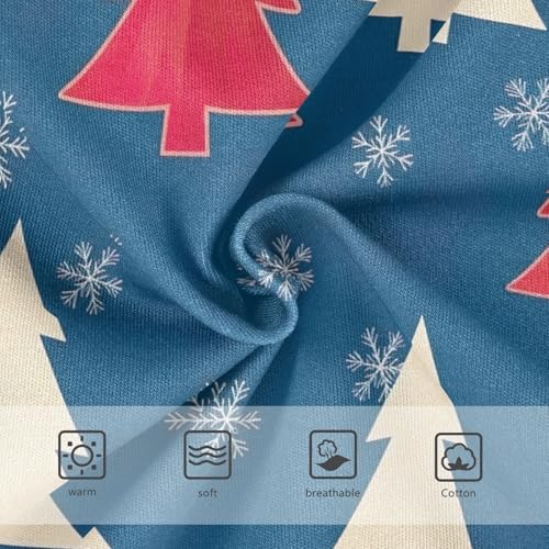 Kids Underwear, Christmas Trees Blue Toddler Briefs, Girls' Cotton Brief Underwear, 2T–8 Years3