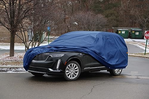 Image of Kaugung Custom Fit Car Cover for Cadillac XT6 SUV (Sport, Premium Luxury, Luxury), Heavy Duty Waterproof All Weather Outdoor Protection, Breathable Full Exterior Cover with Air Vents