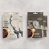 elch rentier rudi ✅ 2 x Nordic Rentier Jerky mit Meersalz (25g), 2 x Nordic Elch Jerky mit Meersalz (25g)