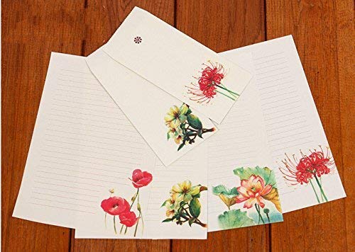 30 Cute Kawaii Lovely Design Writing Stationery Paper Letter Set with 15 Envelope (Style-1)