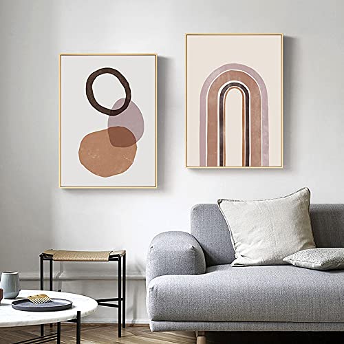 Pintura nórdica de lienzo abstracto arte moderno de pared minimalista de alta calidad 50x70 cm 1