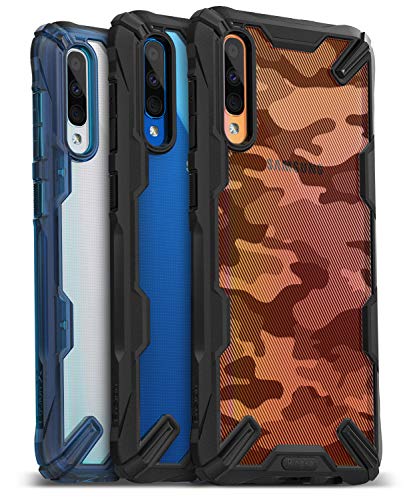 Image of Ringke Fusion-X Compatible with Samsung Galaxy A30s / A50 / A50s Case Back Cover Camo Hard PC Back TPU Bumper Impact Resistant Protection Samsung A30s / A50 / A50s Back Cover - Camo Black