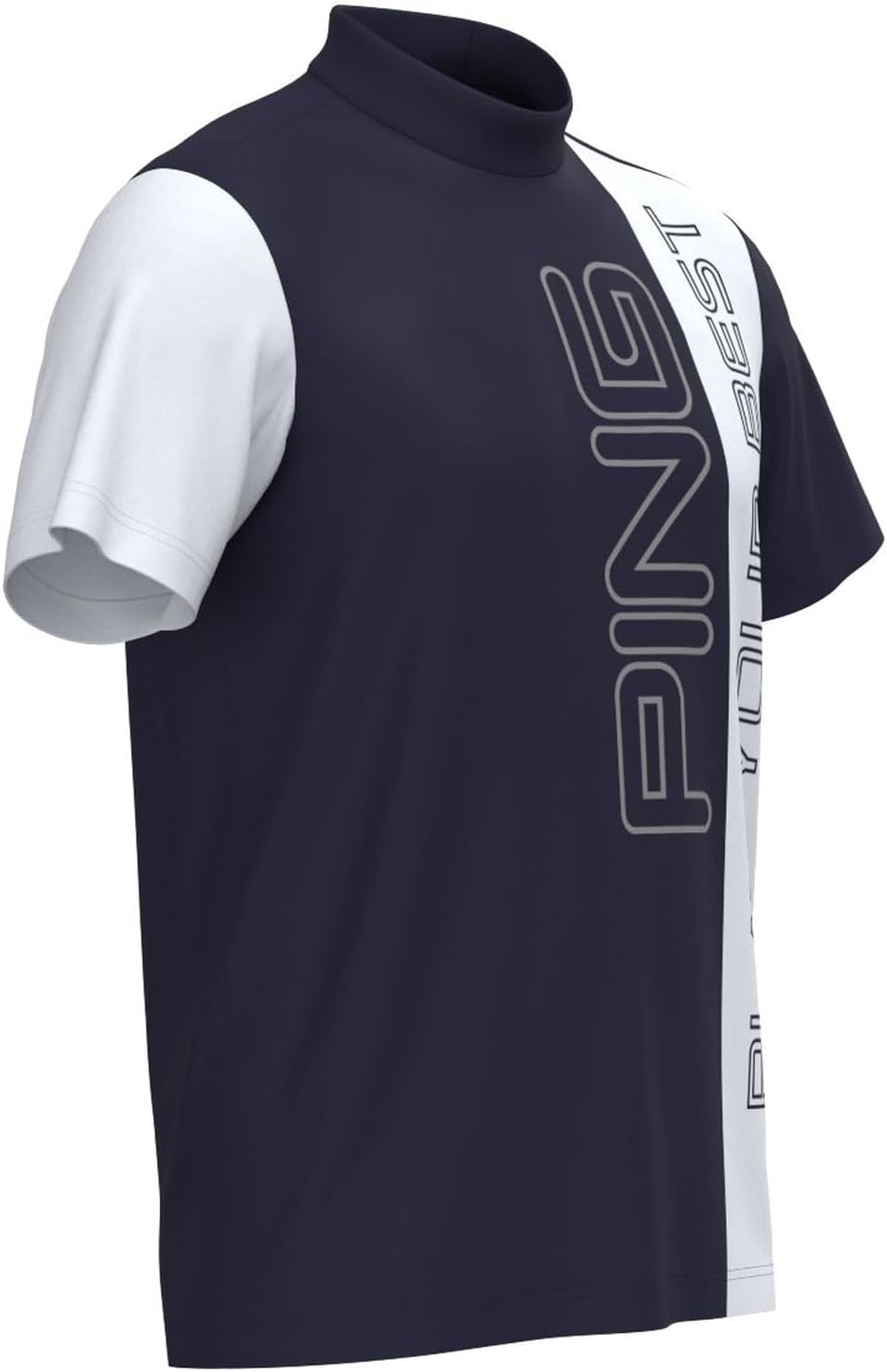 新品 PING ハーフジップハイネックジャガードニット PING